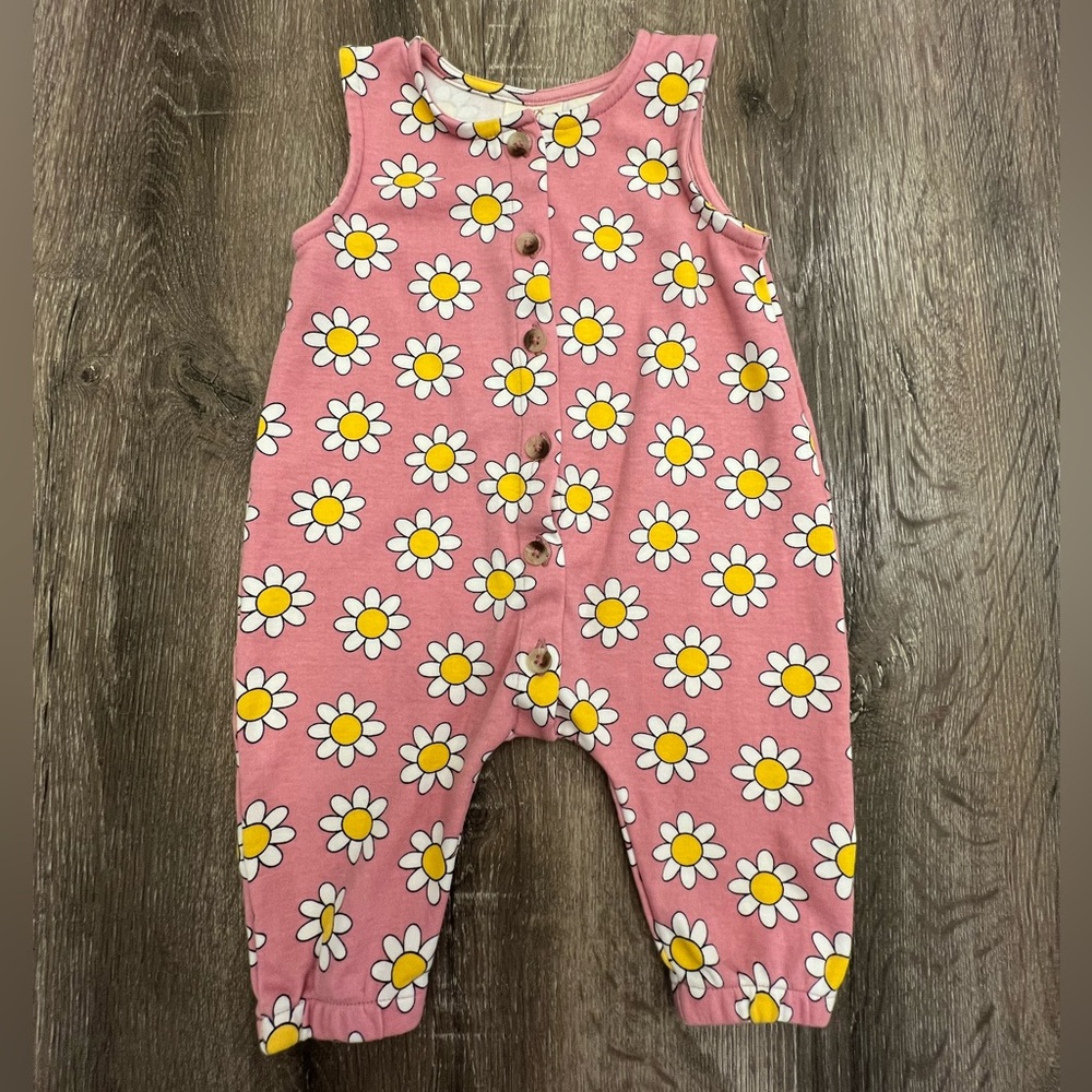 SIIX/SpearmintLOVE 100% Organic Cotton Spring Daisy Romper